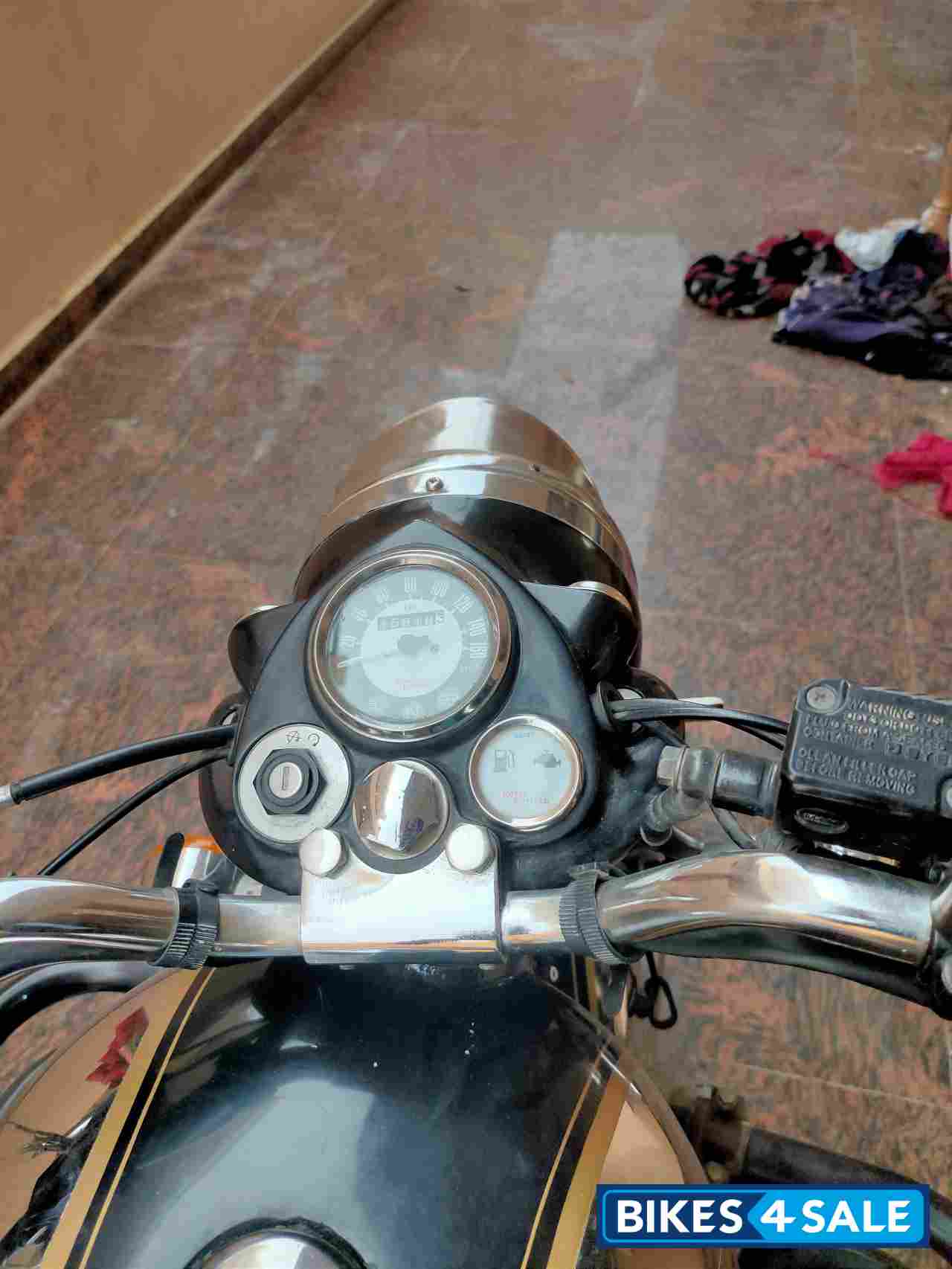 Black Royal Enfield Classic Chrome