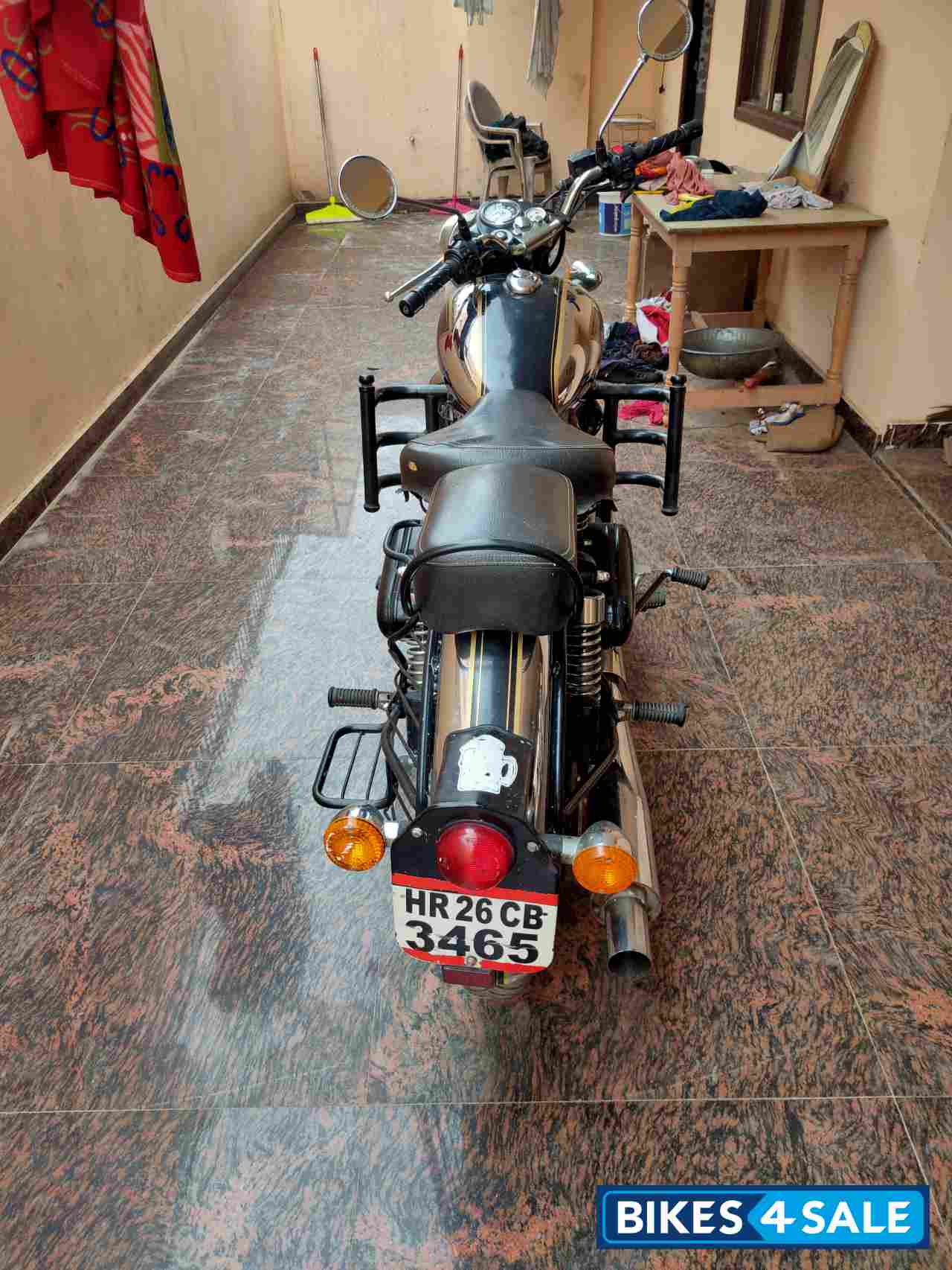 Black Royal Enfield Classic Chrome