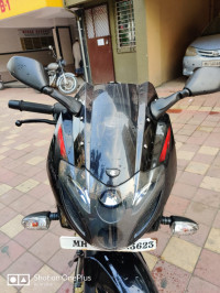 Black And Red Bajaj Pulsar 220 DTSFi