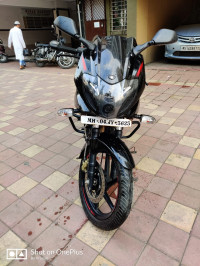 Black And Red Bajaj Pulsar 220 DTSFi