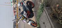 White KTM Duke 390