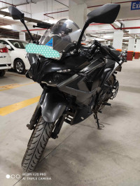 Black And Grey Bajaj Pulsar RS 200