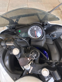 White Blue Yamaha YZF R15 V2