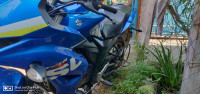Blue Suzuki Gixxer SF