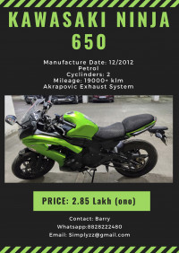 Green Kawasaki Ninja 650