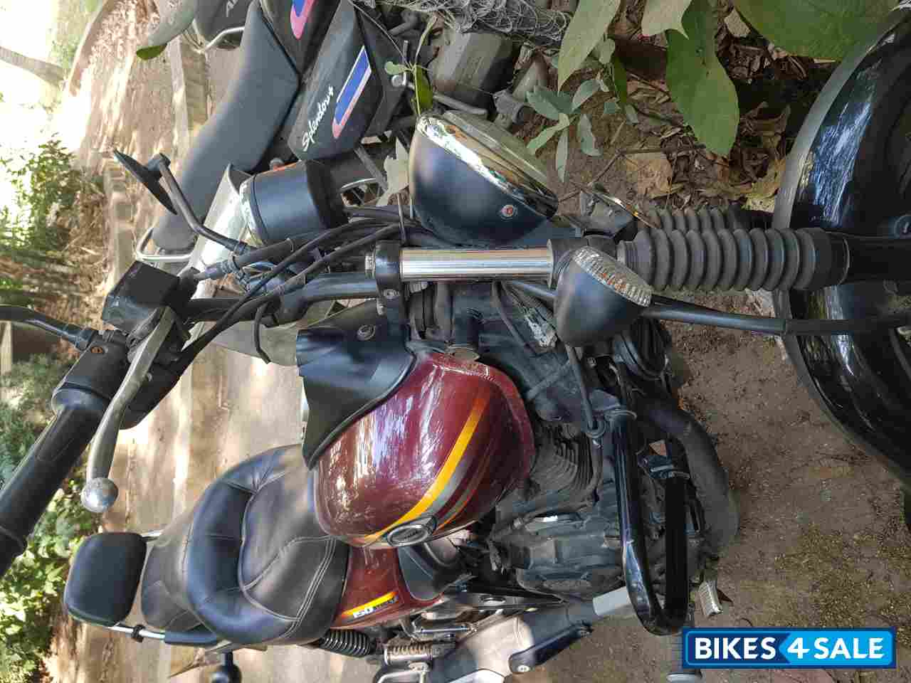 Maroon Bajaj Avenger Street 150