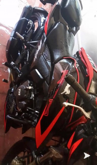 Black TVS Apache RTR 200 4V ABS Race Edition 2.0
