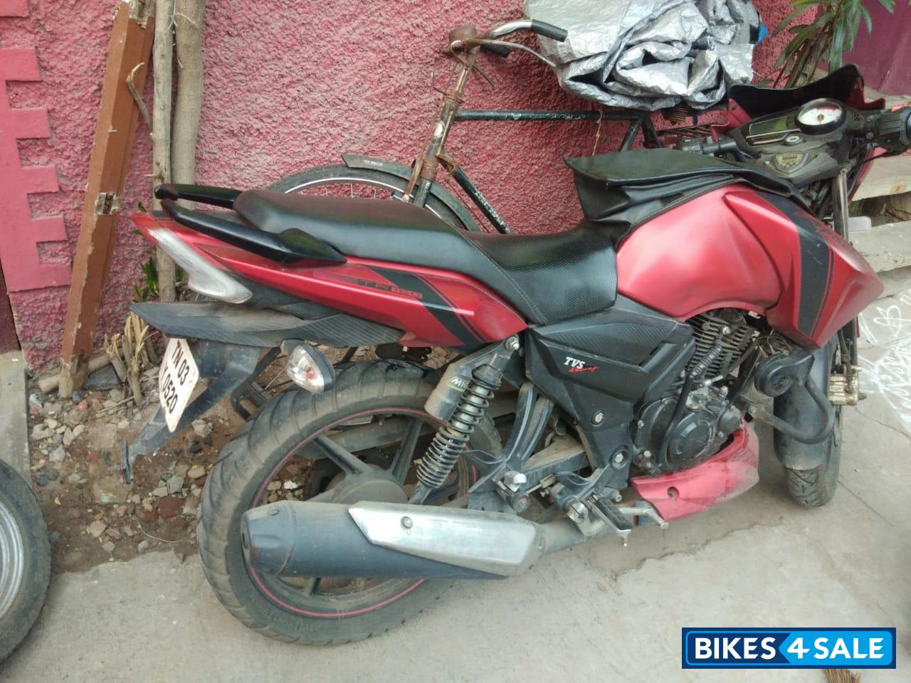 Matte Red TVS Apache RTR 160