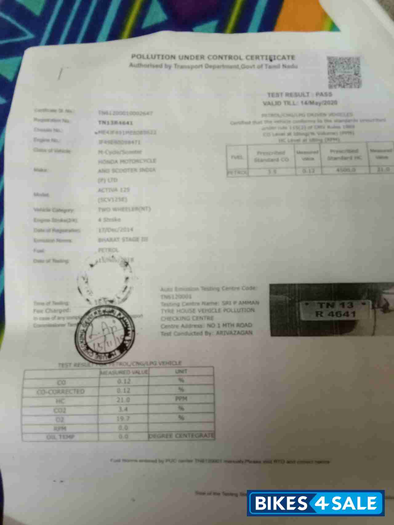 Black Honda Activa 125