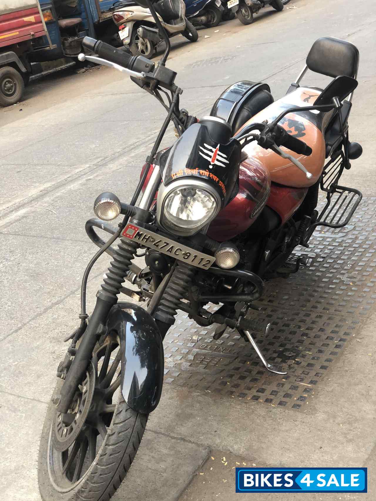 Spicy Red Bajaj Avenger