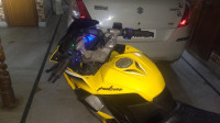 Yellow Bajaj Pulsar RS 200