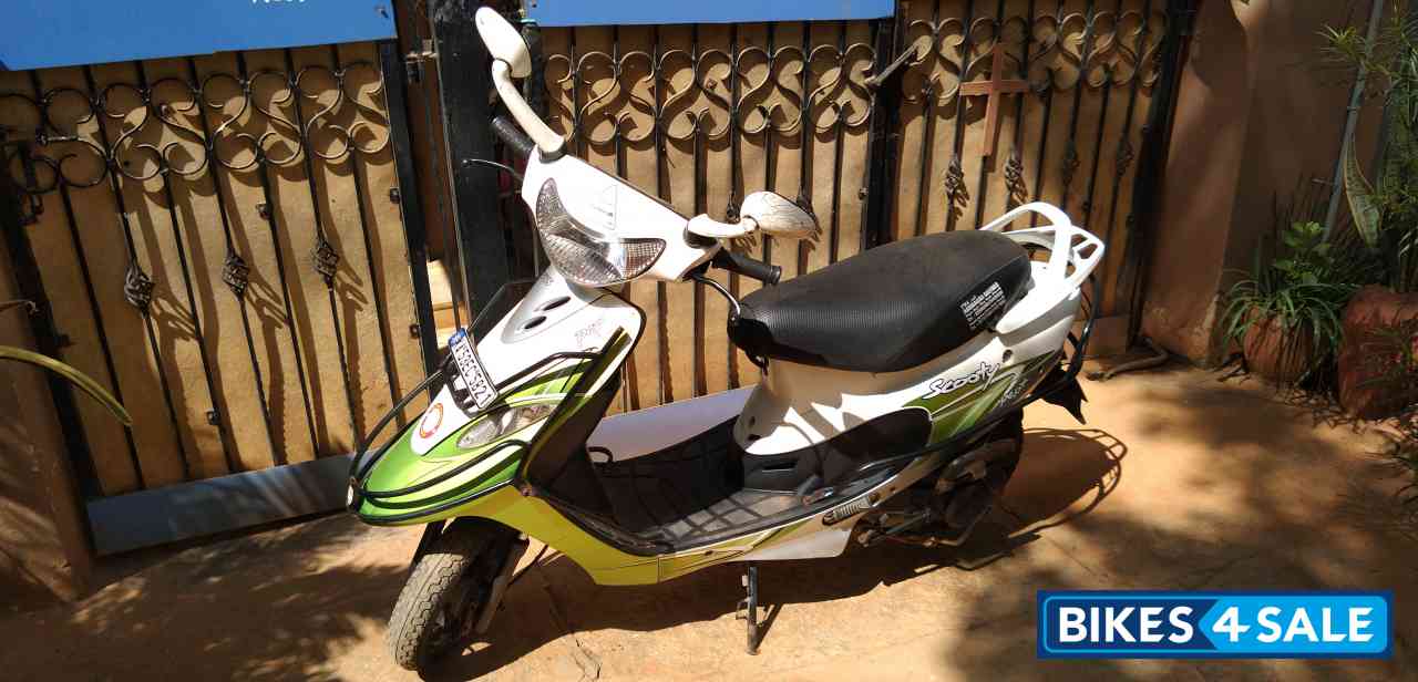 Green-white TVS Scooty Pep Plus