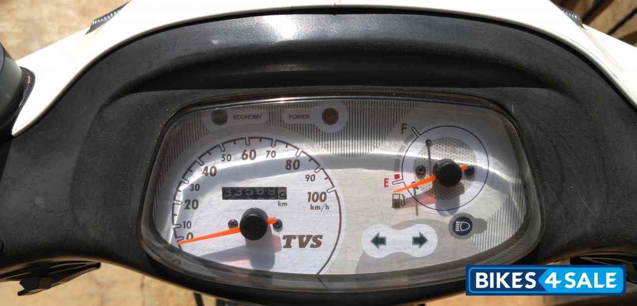 Green-white TVS Scooty Pep Plus