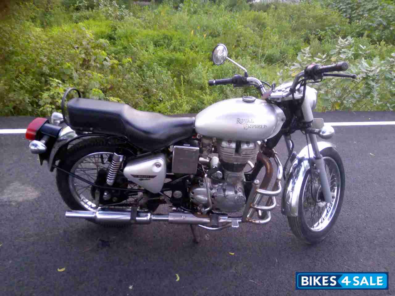 Silver Grey Royal Enfield Bullet Electra