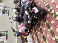 White-red Yamaha FZ-S