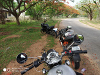 Silver Royal Enfield Bullet Electra Twinspark