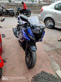 Blue Yamaha YZF R15 V3