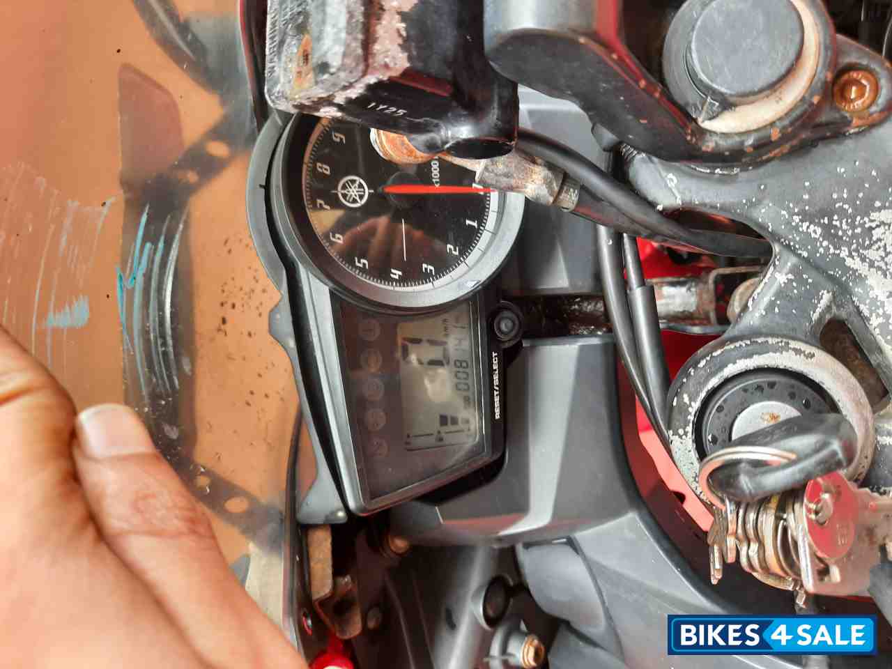 Red Yamaha YZF R15 V2