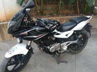 White&black Bajaj Pulsar 220F