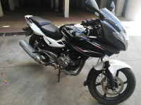 White&black Bajaj Pulsar 220F