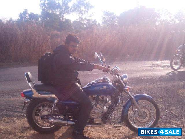 Blue Bajaj Avenger