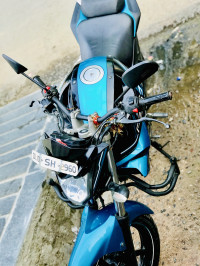 Black Blue Yamaha FZ-S FI V2