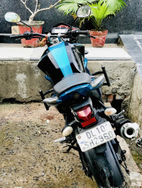 Black Blue Yamaha FZ-S FI V2