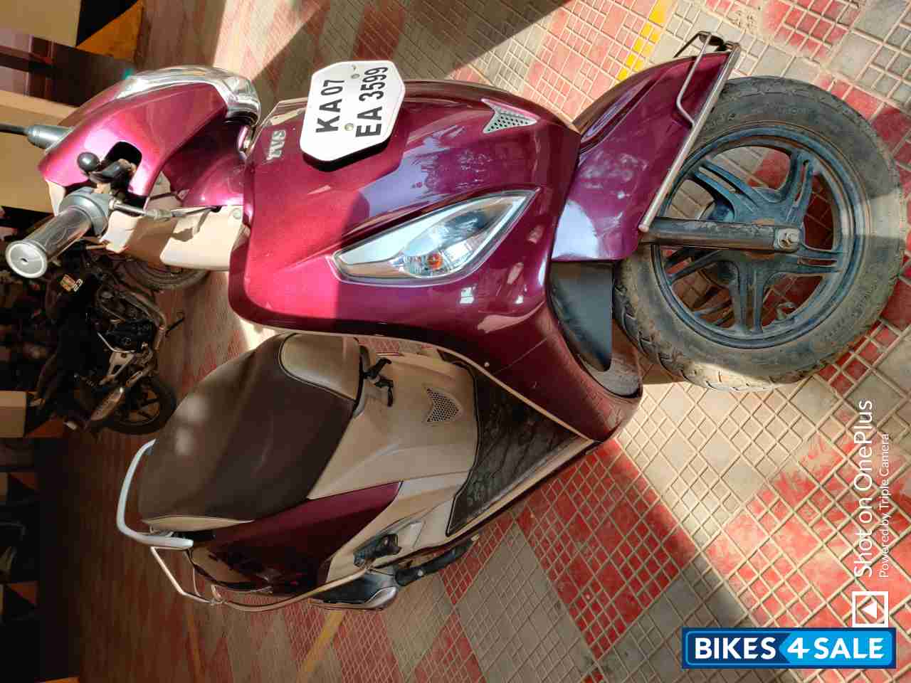 Used 2018 model TVS Jupiter ZX for sale in Bangalore. ID 259288. Wine