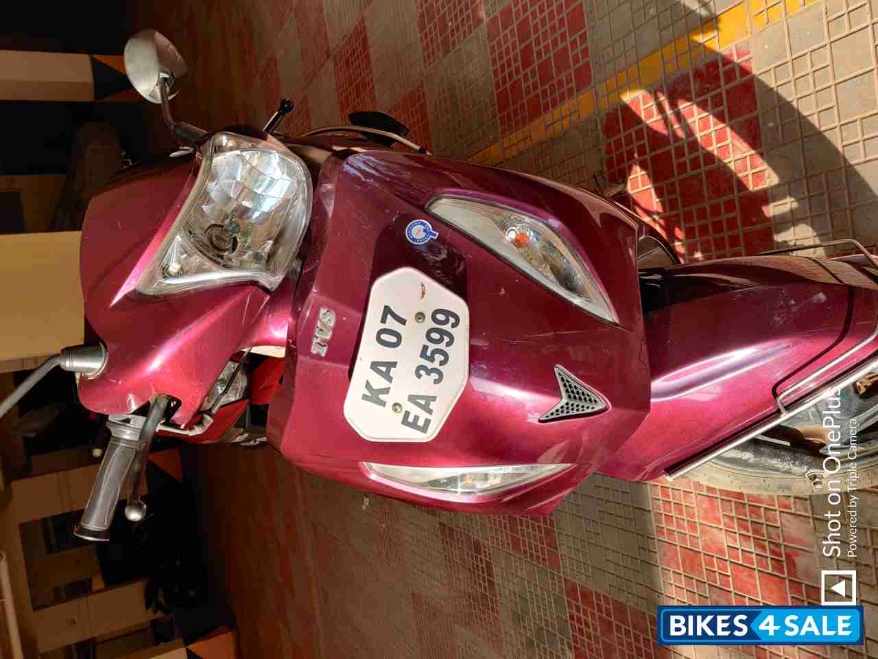 Used 2018 model TVS Jupiter ZX for sale in Bangalore. ID 259288. Wine