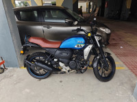 Blue Yamaha FZ-X