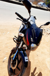 Black & Red Bajaj Pulsar 150 DTSi