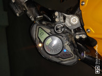 Yellow Bajaj Pulsar 200 NS