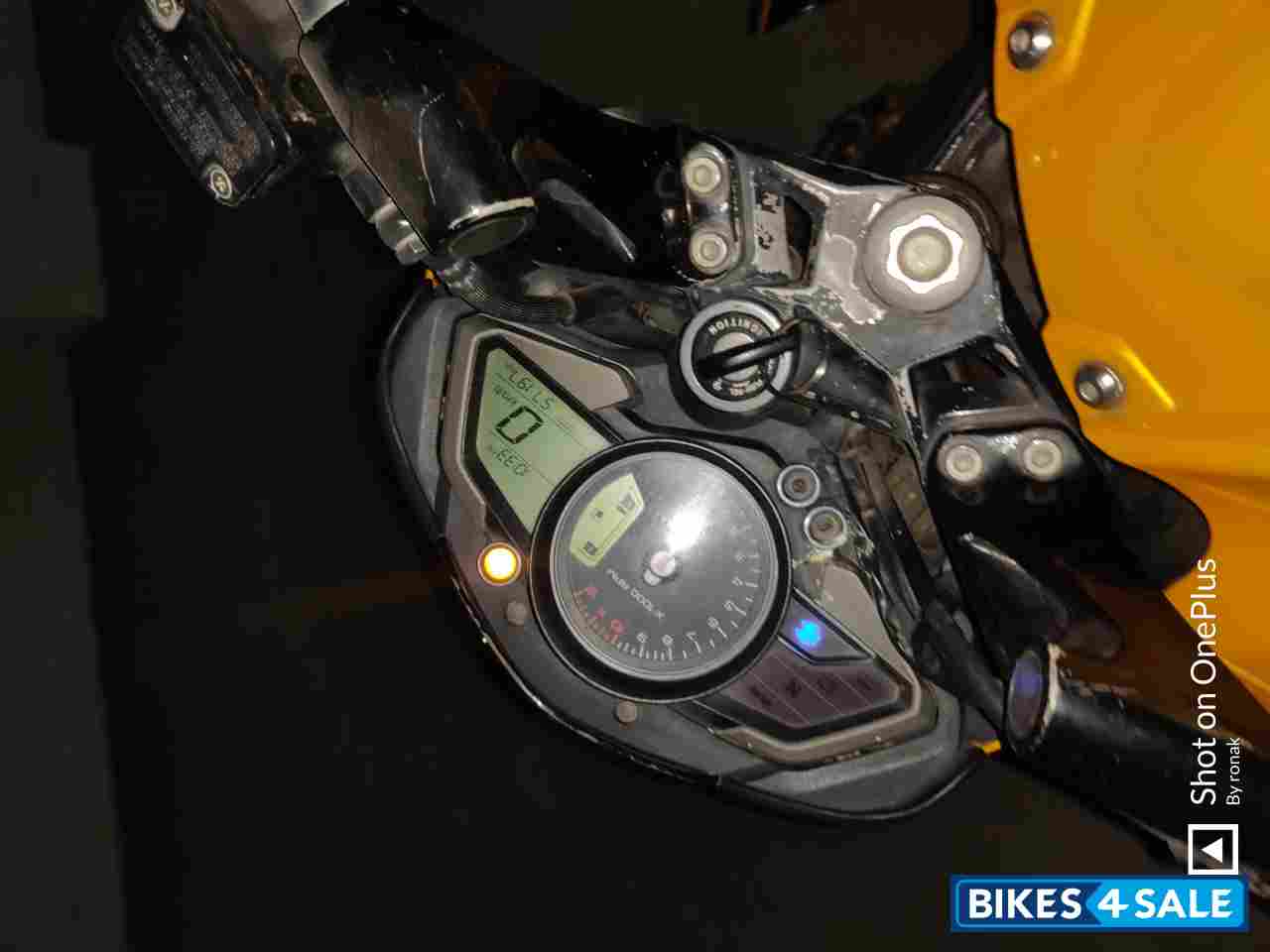 Yellow Bajaj Pulsar 200 NS