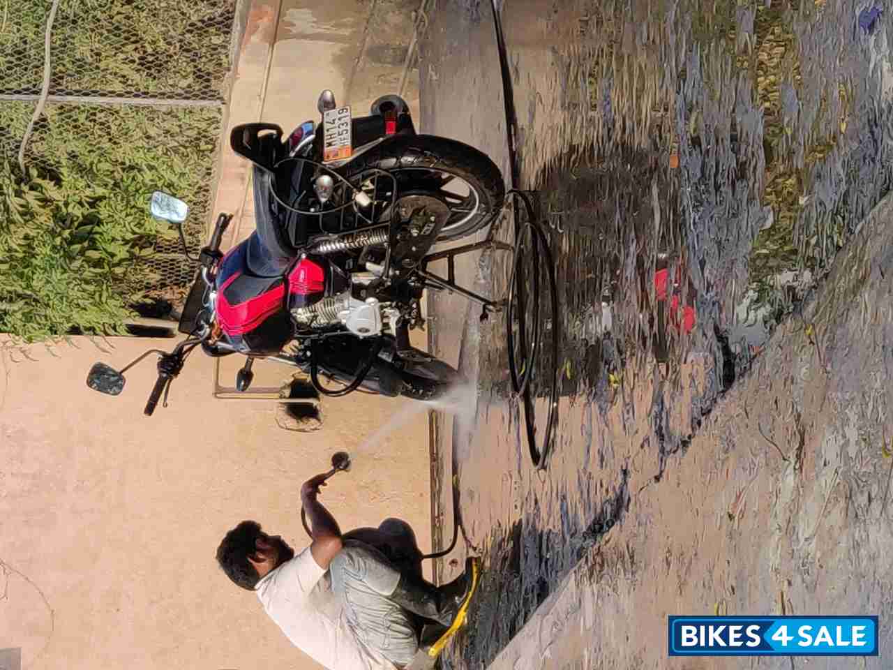 Red And Black Bajaj V15