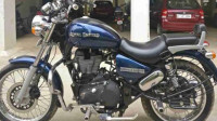 Blue Royal Enfield Thunderbird 500
