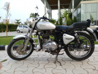Silver Royal Enfield Bullet Electra