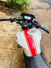 White-red TVS Apache RTR 200 4V