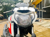 White-red TVS Apache RTR 200 4V