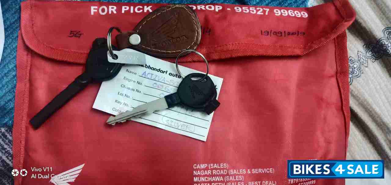 Silver Black Honda Activa 5G Limited Edition