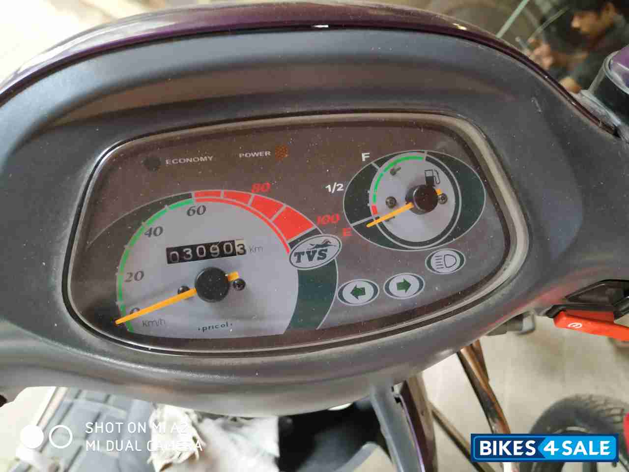 Purple TVS Scooty Pep Plus