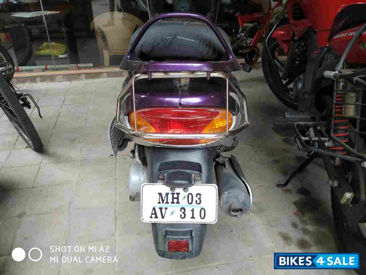 Purple TVS Scooty Pep Plus