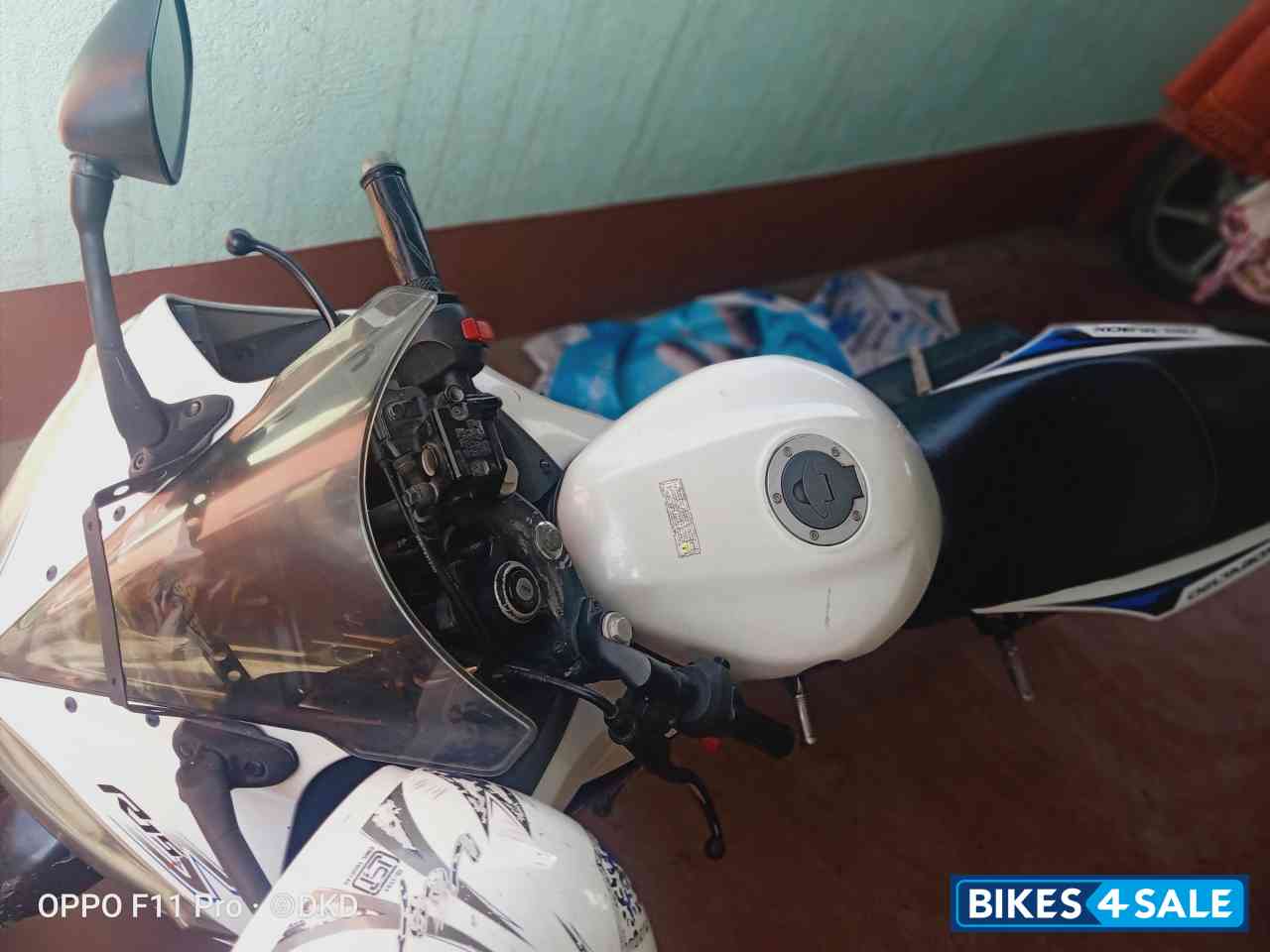 White And Blue Yamaha YZF R15 S