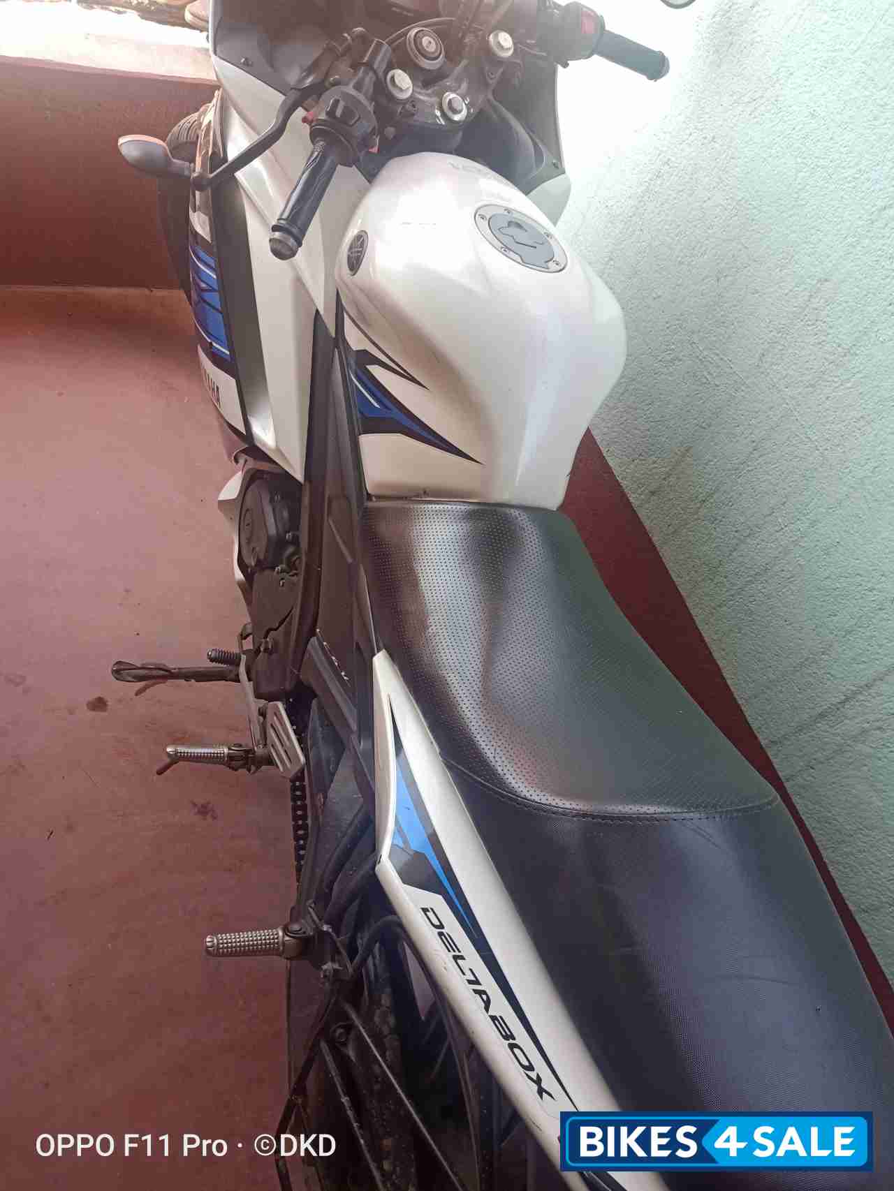 White And Blue Yamaha YZF R15 S