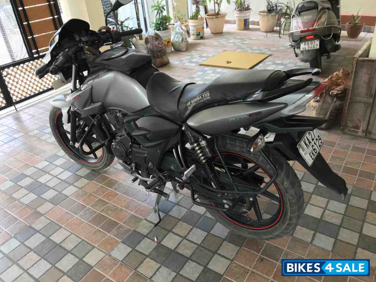 Grey TVS Apache RTR 160
