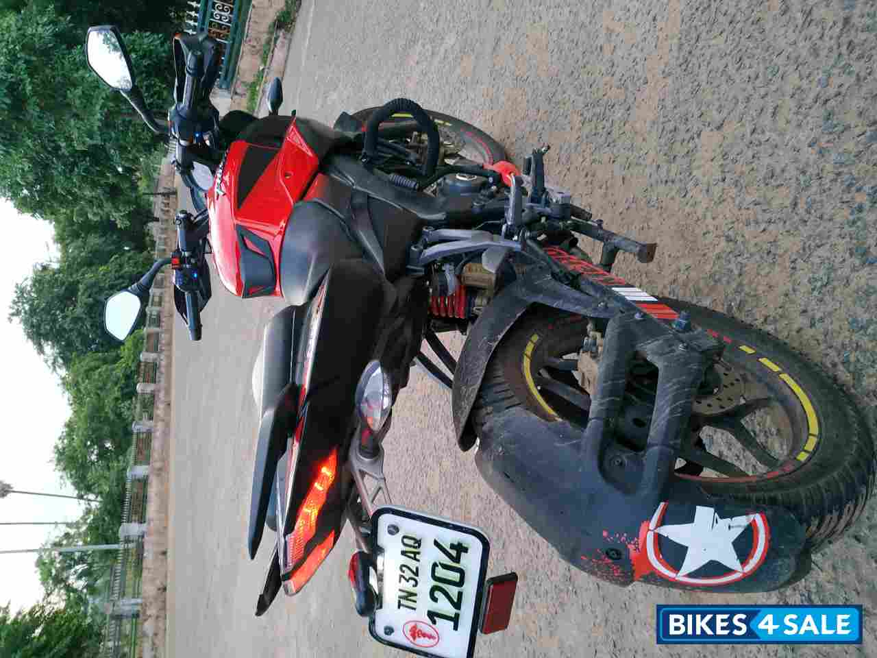 Red And Black Bajaj Pulsar NS 160