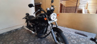 Matte-black Royal Enfield Thunderbird 500