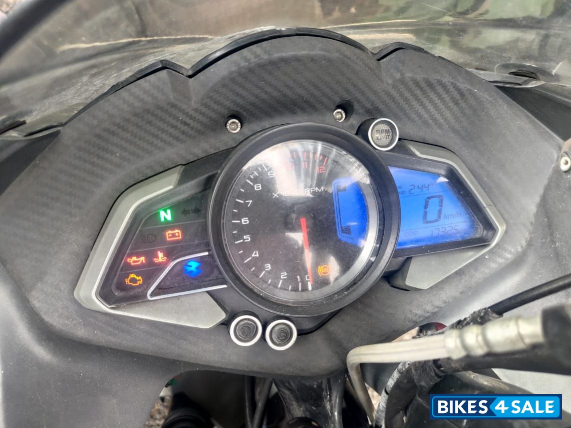 Blue And White Bajaj Pulsar RS 200 ABS