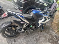 Blue And White Bajaj Pulsar RS 200 ABS