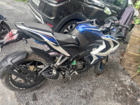 Blue And White Bajaj Pulsar RS 200 ABS