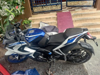 Blue And White Bajaj Pulsar RS 200 ABS